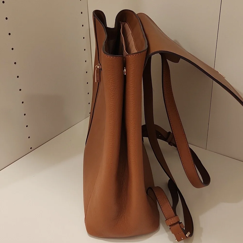kate spade Leather Backpack in Cognac Brown